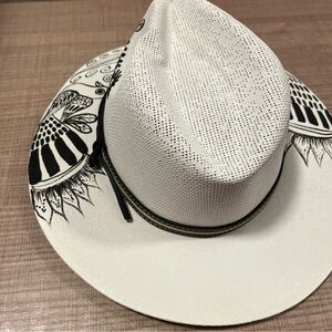 Elegant Black and White Hat